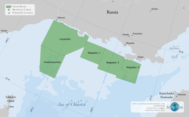 North Sea of Okhotsk Licensing Blocks